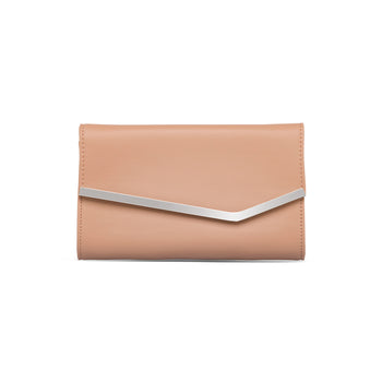 Clutch da donna rosa con dettaglio in metallo frontale Lora Ferres, Borse e accessori Donna, SKU b514000351, Immagine 0